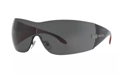 Versace 0VE2054 100187 Gunmetal-Black/Dark Grey Square Women's Sunglasses • $106.93