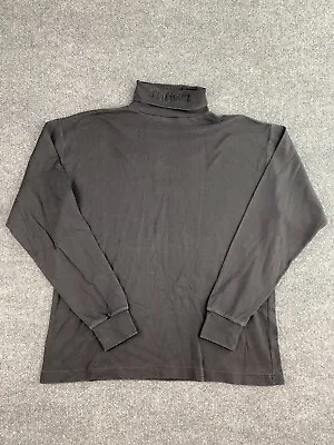 Vintage 80s 90s Jimmy Z T Shirt Men's Large Black Long Sleeve Turtle Neck • $18.85