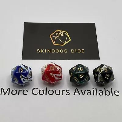 Individual Dice - Marble - D20 • £1.05