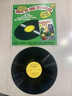 Rare Fantastic Four 1966 Golden Record Marvel Plays & Looks Great -no Tears Mmms • $400