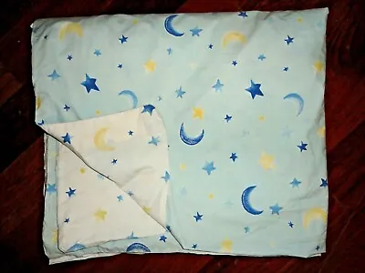 Pottery Barn Kids Sun Moon Stars Celestial Yellow Blue White Twin Duvet 68x80 • $47.20