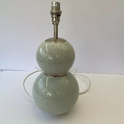 £39.99 • Buy Laura Ashley Ceramic Calabash  Seafoam Green Lamp Height 13 3/4 .Made In UK