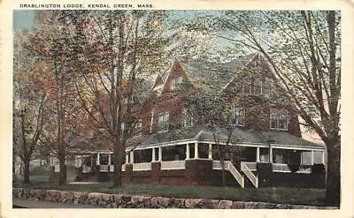 KENDAL GREEN~WESTON Massachusetts MA   DRABLINGTON LODGE  1924 Vintage Postcard • £6.48