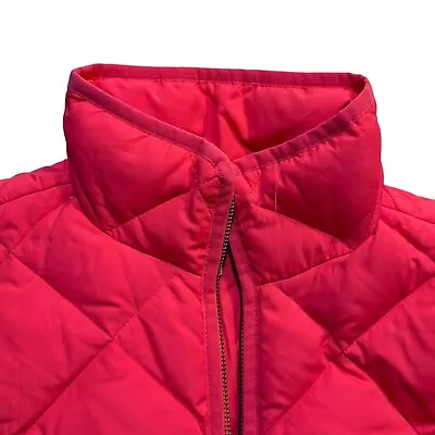 J.CREW Lightweight Quilted Down Excursion Vest Bohemian Red S • $28
