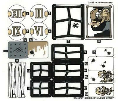LEGO MYSTERY MANSION 75904 STICKER SHEET ONLY From Set New & Genuine • $18.74