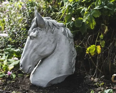 Small Horse Head Garden Ornament - Perfect For Gate Posts Or Pillar Tops By DGS • £57.99