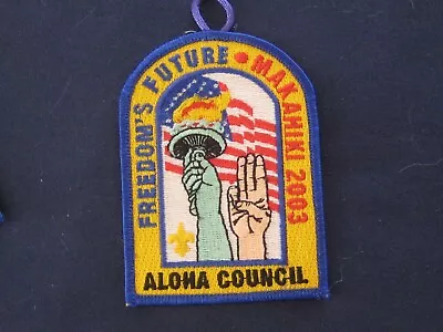 Camp Makahiki Freedom's Future 2003 Aloha Council Patch CP4 • $4