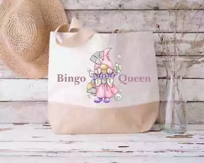 Bingo Jute Bag Gonk Gift For Her Birthday Gifts Bingo Bag Her Bingo Gift • £17