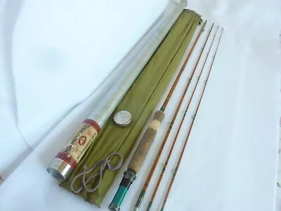 RARE Vintage Montague 9' Bamboo Fly Rod With Original Bag & Tube Excellent • $349