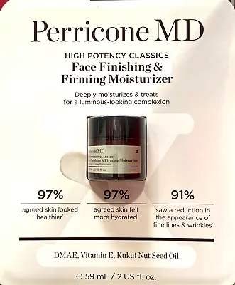 NEW Perricone MD High Potency Classics Face Finishing & Firming Moisturizer 2 Oz • $27.88