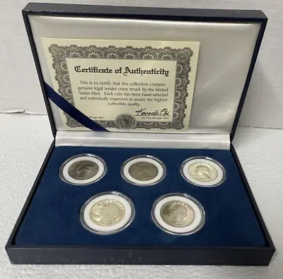 America's First Circulating Commemorative Quarter Collection-5 Coin W/COA • $19.99