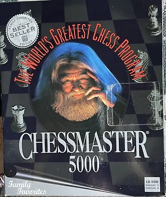 The Chessmaster 5000  (PC Windows 95 Windows 98 The World’s Greatest Chess Prof • $30