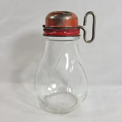 Vintage Nut Grinder W/ Glass Bottle & Cap Retro Kitchen Ware Cooking Baking • $7.95