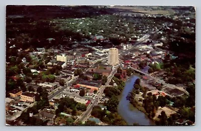 Postcard Michigan Mt. Clemens Aerial View Court House Chrome Unposted E527 • $10.84