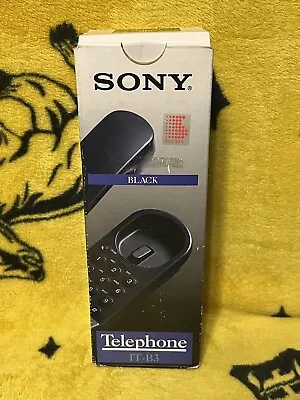 Vintage Sony IT-B3 Corded Landline Wall Hanging/Tabletop- Black Telephone Phone  • $18