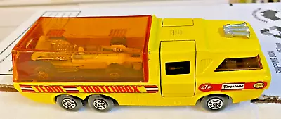 Matchbox Super Kings K-7 Racing Car Transporter & Matchbox No 34 Racing Car Set • $39.99