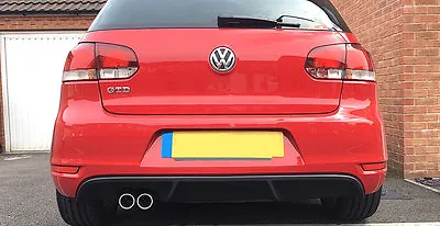 VW Golf MK6 6 GTI Style Lower Rear Bumper Spoiler Lip Sport Valance Diffuser GT • $109.95