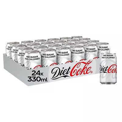 Diet Coca Cola Cans 24x330ml • £17.30