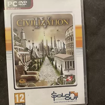 Sid Meier's Civilization IV - PC DVD ROM Game - No Manual(b40/44)ukimport Freepo • $40