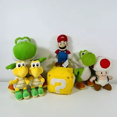 Super Mario Bros. Nintendo Plush Bundle Toad Turtle Yoshi • £19.95