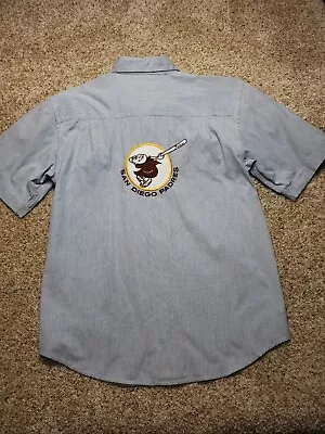 San Diego Padres Shirt 2XL Mens Blue Pinstripe Button Up Moonlight Graham • $22.05