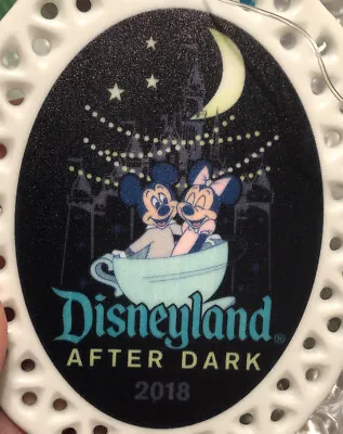 $10 • Buy Disneyland AFTER DARK 2018 Porcelain Ornament  Mickey Mouse Minnie Mouse Teacup