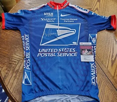 NICE Autographed Lance Armstrong Bike Racing USPS Cycling Jersey JSA Signed • £403.78