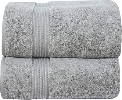 Jumbo Bath Sheets Extra Large (90 X 180 Cm 2 Pack) 100% Cotton Super Soft • £30.99