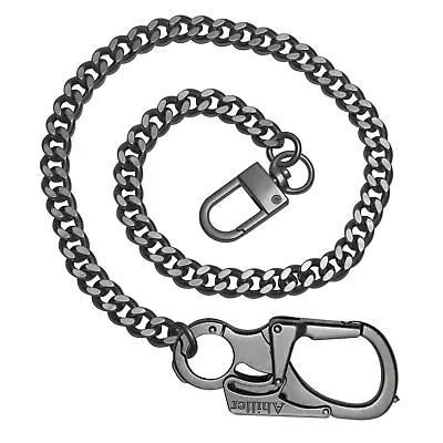 Ahiller Wallet Chain For Men Double Lock Carabiner With Tungsten Steel Taper... • $42.18