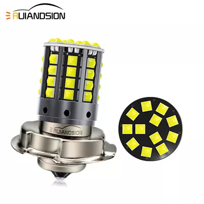 Ruiandsion P26S LED 44-SMD Motorcycle Headlight Bulb Lamp DC 10-80V White 1200LM • $9.78