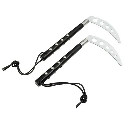 Black Studded Competition Kamas Weapon For Martial Arts Karate Training - Pair • $33.99