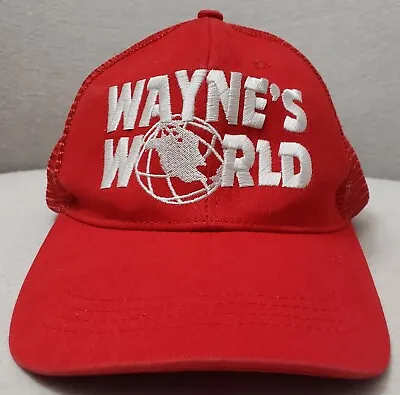 Vintage Wayne's World Movie Promo Hat Cap Red Meshback Trucker Hat Costume SNL • $14.99