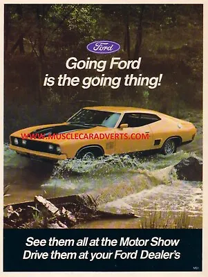 1975 Xb Gt Ford Falcon A3 Advert Poster Sales Brochure Ad 351 V8 • $16