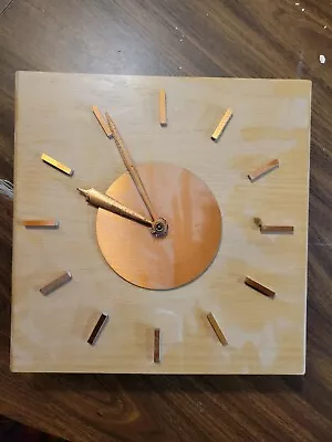 Vintage Mid Century Modern Custom Cabinet Wall Clock • $39.99