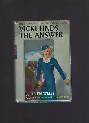 Vicki Finds The Answer Vicki Barr Air Stewardess Series HB/DJ • $12.50