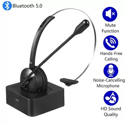 Trucker Bluetooth Wireless Headset With Noise Cancelling Mic For Phones PC US • $19.79