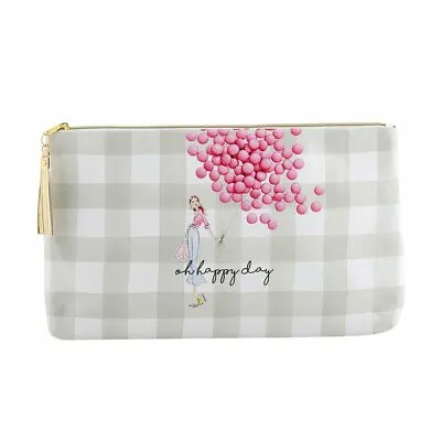 Oh Happy Day Balloon Girl Moomooi Oil Cloth Pouch Case Clutch Purse Bag 16  • £31.85