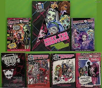 Monster High 7 Book Lot (5HC) • $25