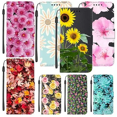 Beautiful Flower Leather Case Wallet Cover For Samsung Galaxy S24 S23 A34 A05S • $12.79