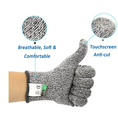 Cut Proof Stab Resistant Stainless Steel Wire Metal Mesh Butcher Gloves Safety • £6.29