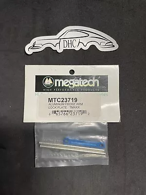 Megatech Vintage RC Car Part # MTC23719 Blue Alum. Front Arm Lock Plate T-Maxx • $11.99