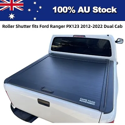 Retractable Tonneau Cover Roller Shutter Fit Ford Ranger PX123 Dual Cab 2012-22 • $1050