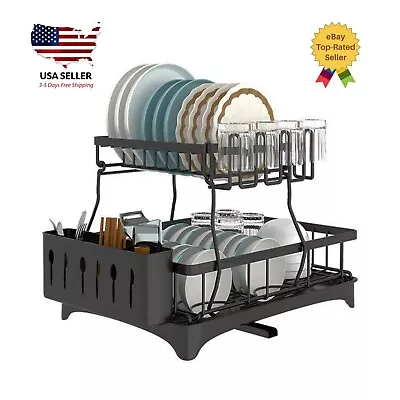 Dish Drying Rack Home And Kitchen 2 Tier  Dish Rack • $31.60