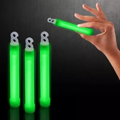 Glow Sticks Bulk 25pcs 6” Industrial Grade Green Light Sticks. • $19.99