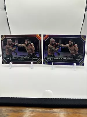 2024 Topps Chrome UFC Islam Makhachev Magenta & Purple Refractor (2 Cards) • $1