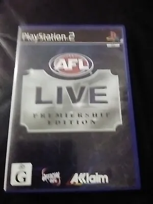 Playstation 2 Game Afl Live Premiership Edition  • $10