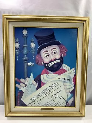 Red Skelton Oil On Canvas Transfer The Financier  2174/5000 Framed • $239.99