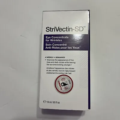 StriVectin-SD Eye Concentrate For Wrinkles .65 Oz New In Box Exp: 2025 MSRP $70 • $21.45