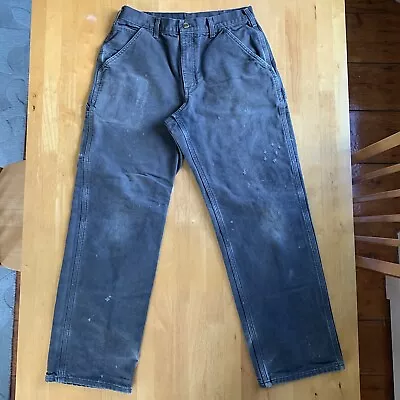 Vintage 2000's Carhartt Baggy Fit Flannel Lined Carpenter Jeans - 32x32 • $35