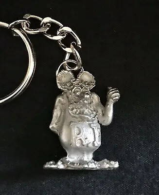 Old Skool  Hot Rod Rat Rod Rat Fink Solid Metal Keychain • $8.95